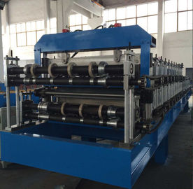 Double Layer Sheet Metal Forming Equipment , Metal Roofing Roll Forming Machine Manual Decoiler