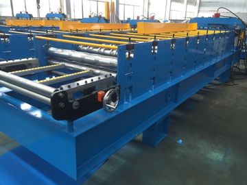 Chain Drive Color Steel Tile Forming Machine , Roof Sheet Making Machine