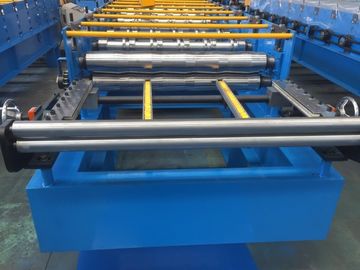 Chain Drive Color Steel Tile Forming Machine , Roof Sheet Making Machine
