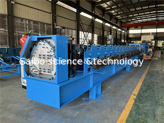 5T Hydraulic Decoiler Z Purlin Roll Forming Machine 24kw With PLC Control System