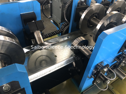 Automatic CZ Purlin Roll Forming Machine Chain Drive With PLC Control System