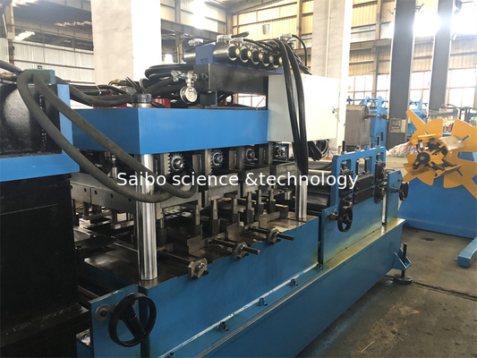 Automatic CZ Purlin Roll Forming Machine Chain Drive With PLC Control System