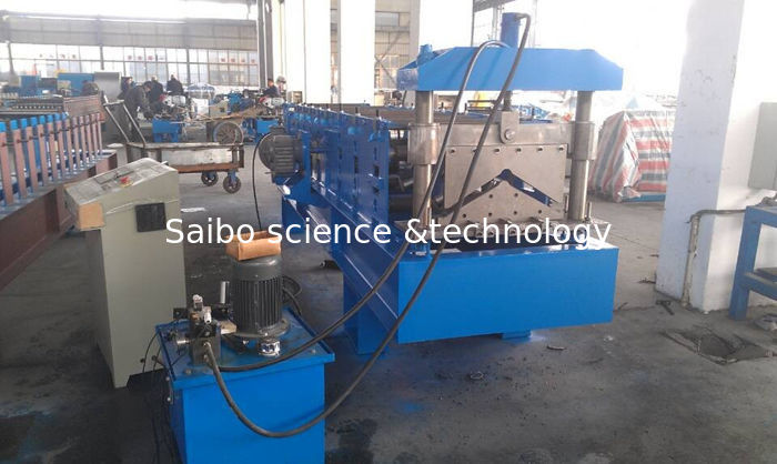 Metal Building Ridge Cap Roll Forming Machine 11 Stations PLC Control